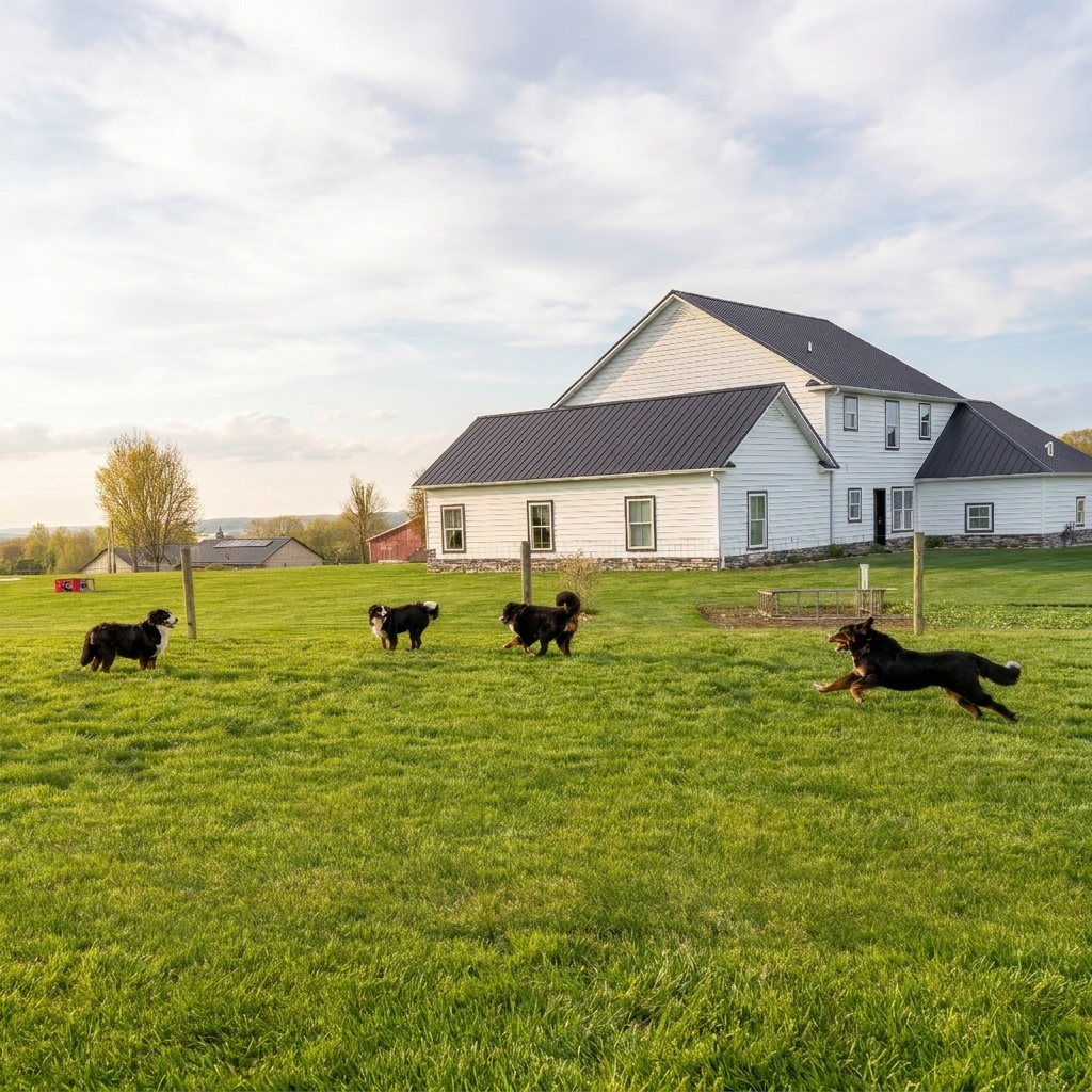 Breeder working with puppies within the Puppy Love PR structured framework