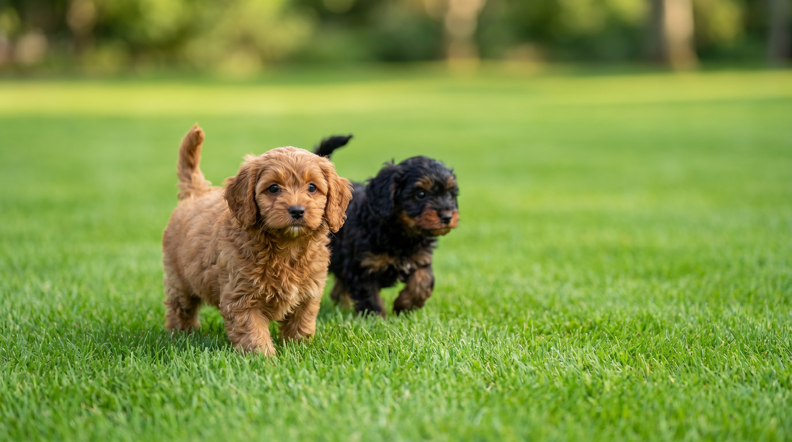 Puppy Love PR breeder caring for newborn puppies