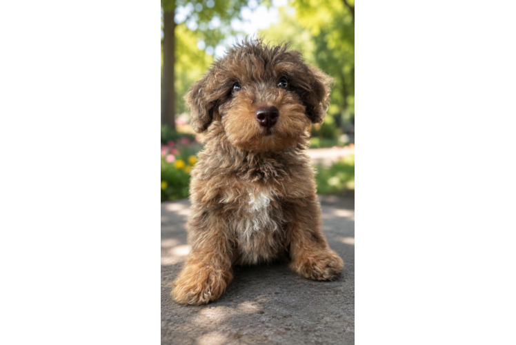Havapoo Pup Being Cute
