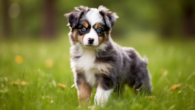 Cute Aussiechon Designer Pup