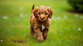 Cute Mini Irish Doodle Poodle Mix Pup